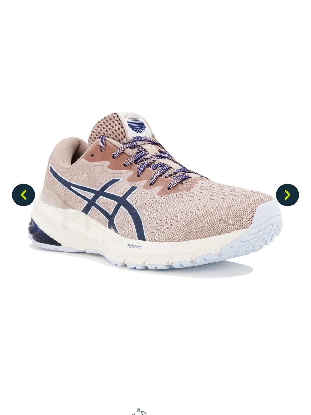 ASICS Women's Neutral Running Shoe in Blush/Navy